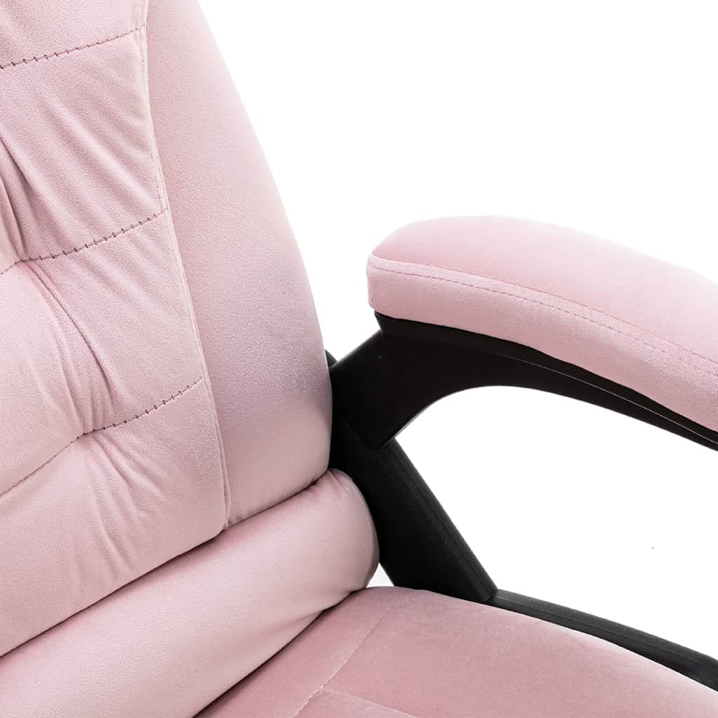 Office Chair in Pink Velvet