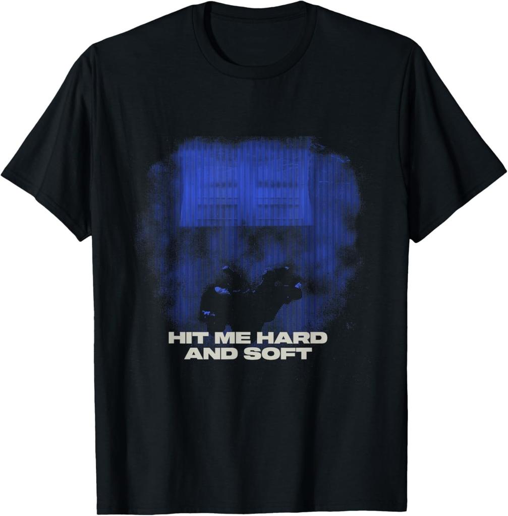 Official Billie Eilish HIT ME HARD AND SOFT Blue Photo T-Shirt Mens Womens Tees Top