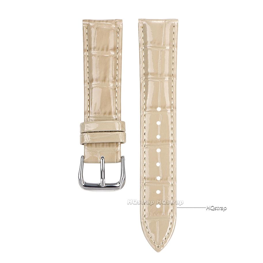 Leather Calfskin Strap 16mm 18mm 20mm 22mm Slub Pattern Watchband for Women Men Sport Watchband 12 14 19 21 24mm Universal Belt