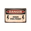 New Public Hazard Warning Sign Metal Tin Garden Signs Decorative Painting Frameless Hanging Paintings Living Room Home Decor