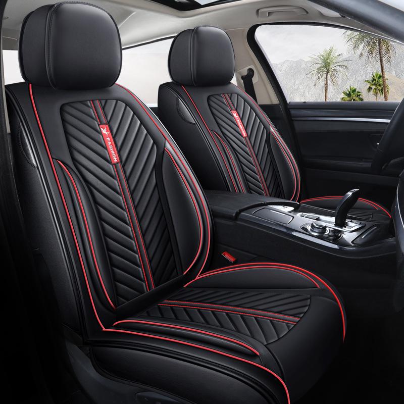 Universal Four-Season Sporty Microfiber Leather Car Seat Cover