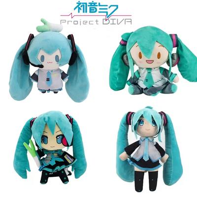 16CM Hatsune Miku Fufu Plush Doll Anime Kawaii Cute Cool Toys Dolls Plush Birthday Gifts Around Cute Doll Girlfriend FANS--