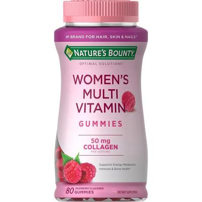Gomitas Multivitamínicas para Mujeres Nature's Bounty Frambuesa, 80 comprimidos, 2 unidades
