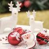 9pcs Painted Christmas Balls Christmas Tree Props Xmas Eve New Year Party Hanging Ornaments