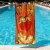 Garfield Print Beach Towel Design, Soft, Lightweight. for Home Bathroom, Spa, Pool, Yoga, Surfing, Camping, Gift for Family, Friend