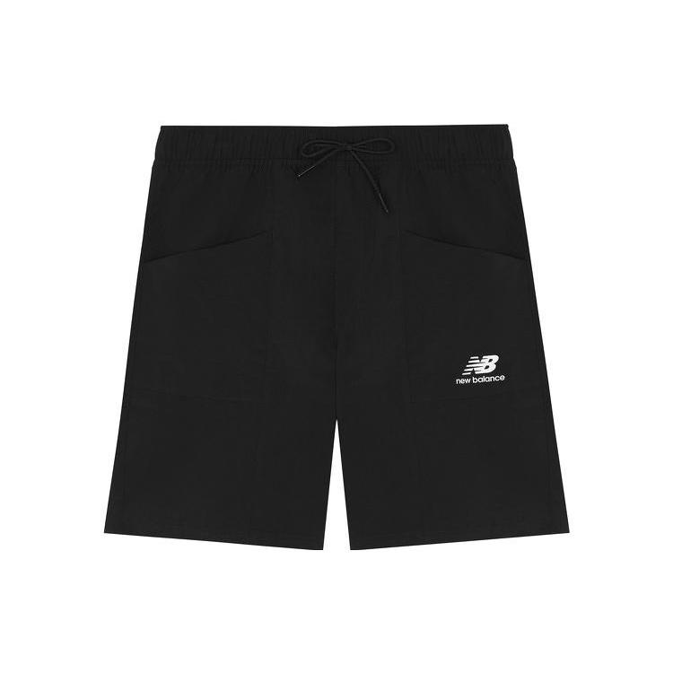 New Balance Essentials Basic Shorts Asia Sizing  Black White  Men s AMS22378-BK S