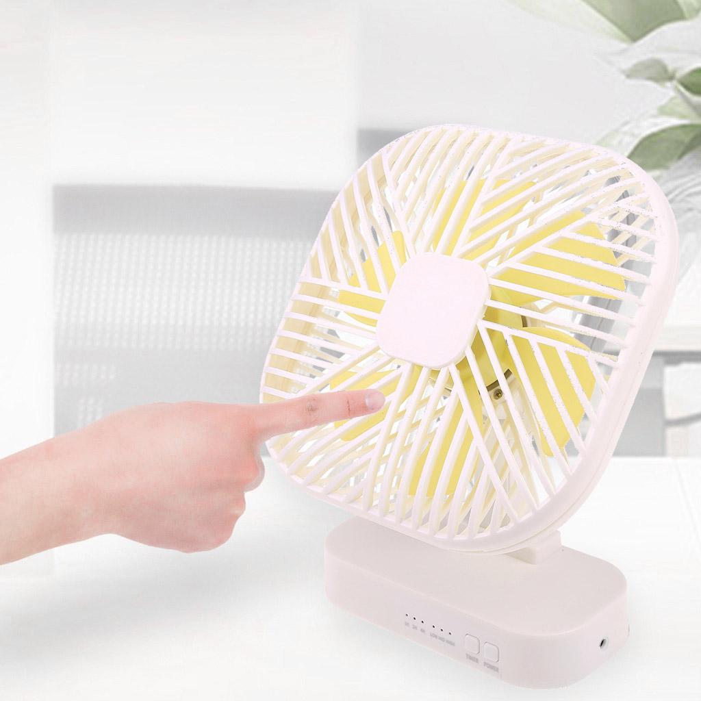 Universal Tabletop Mini Fan USB/battery Powered Desk Fan with 3 Speed Timing Function Camping Office Home Dorm Car Fans