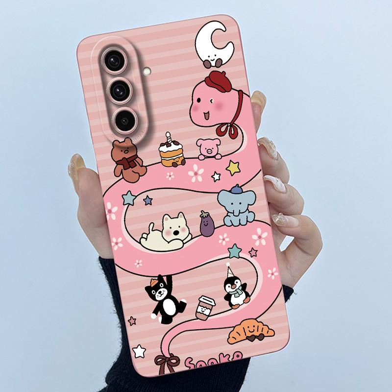 For Samsung Galaxy A37 A57 5G Case Fashion Simplicity Oil Painting Flower Silicone Soft Casing New Design Shockproof Back Cover