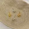 Small Knot Tangled Earrings Small Thread Ball Earrings Niche Design Sense