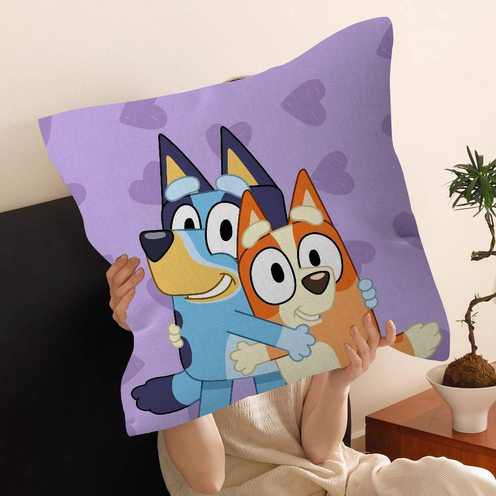 

Cute-B-B-Blueys-S Cartoon Pillow Cushion Cover Pillowcase Living Room Sofa Home Decor Customized 18x18Inch