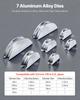 VEVOR Tubing Bender Kit, 1/4 to 7/8 Inch, Compact Ratcheting Tube Pipe Bender, Forward/Reverse Hand Bending Tool, with 7 Aluminium Alloy Dies