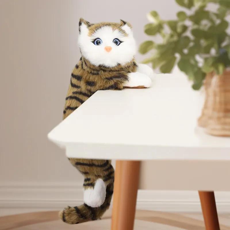 Realistic Hanging Cat Ornament for Home Decoration