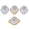 1Pc Chassis Mount 9Pin Ceramic Tube Socket For El84 Ecc82 6922 12Ax7