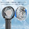HandFan Portable USB Up To 27 Hours of 5 Speed Heatstroke Black Fan, 5200mAh, Portable, Quiet, Rechargeable, Powerful, Type-C, Operation, Settings,