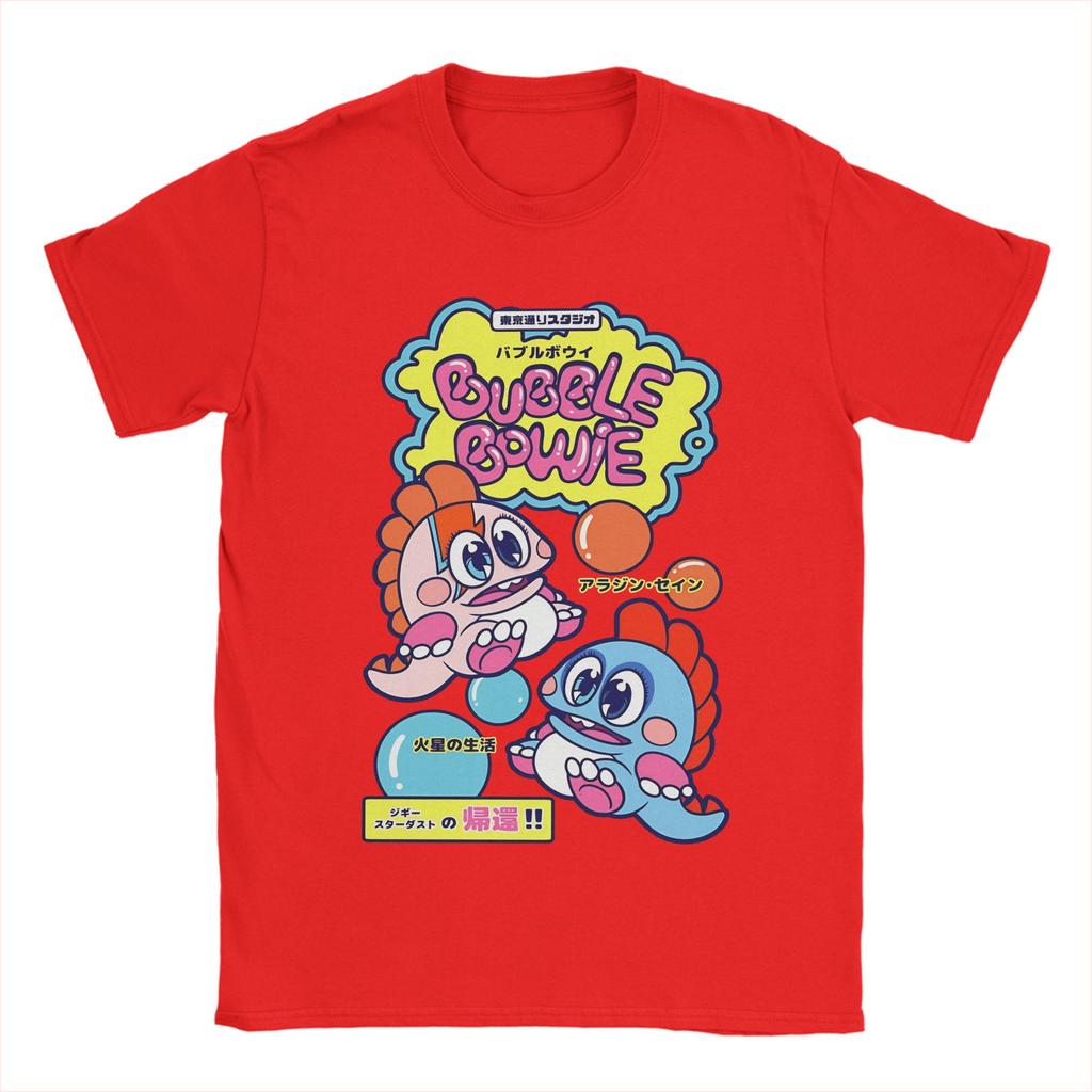 Unisex TShirt Bubble Bowie TShirts Popular  Summer Tee Shirt Streetwear Casual Cotton Tops Gift