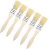 5/10/20Pcs Pig Mane Brushes, Suitable For Art, Handicrafts, Plastering, Painting, Glue Application, Wooden Handles Set