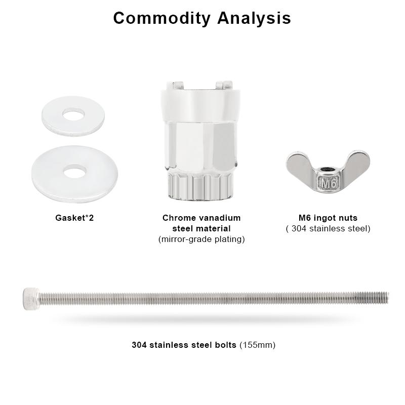 Bicycle Freehub Body Remover Stainless Steel Bike Hubs Tower Base Install Disassemble Tool With Sleeve Flower Drum Removal Tools