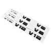 NEW ABS V6 V8 V12 logo Side rear trunk  emblem black silver logo sticker Decal Replacement for BMW