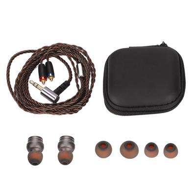 Monitor Ohrhörer Stereo HiFi Sound Abnehmbares Kabel Geräuschisolierend Kabelgebundene Ohrhörer für Musiker