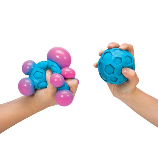 TPR Sensory Ball Fidget Toy Anxiety Stress Relief Grape Stress Ball Portable Travel Textured Ball Squeeze Toy