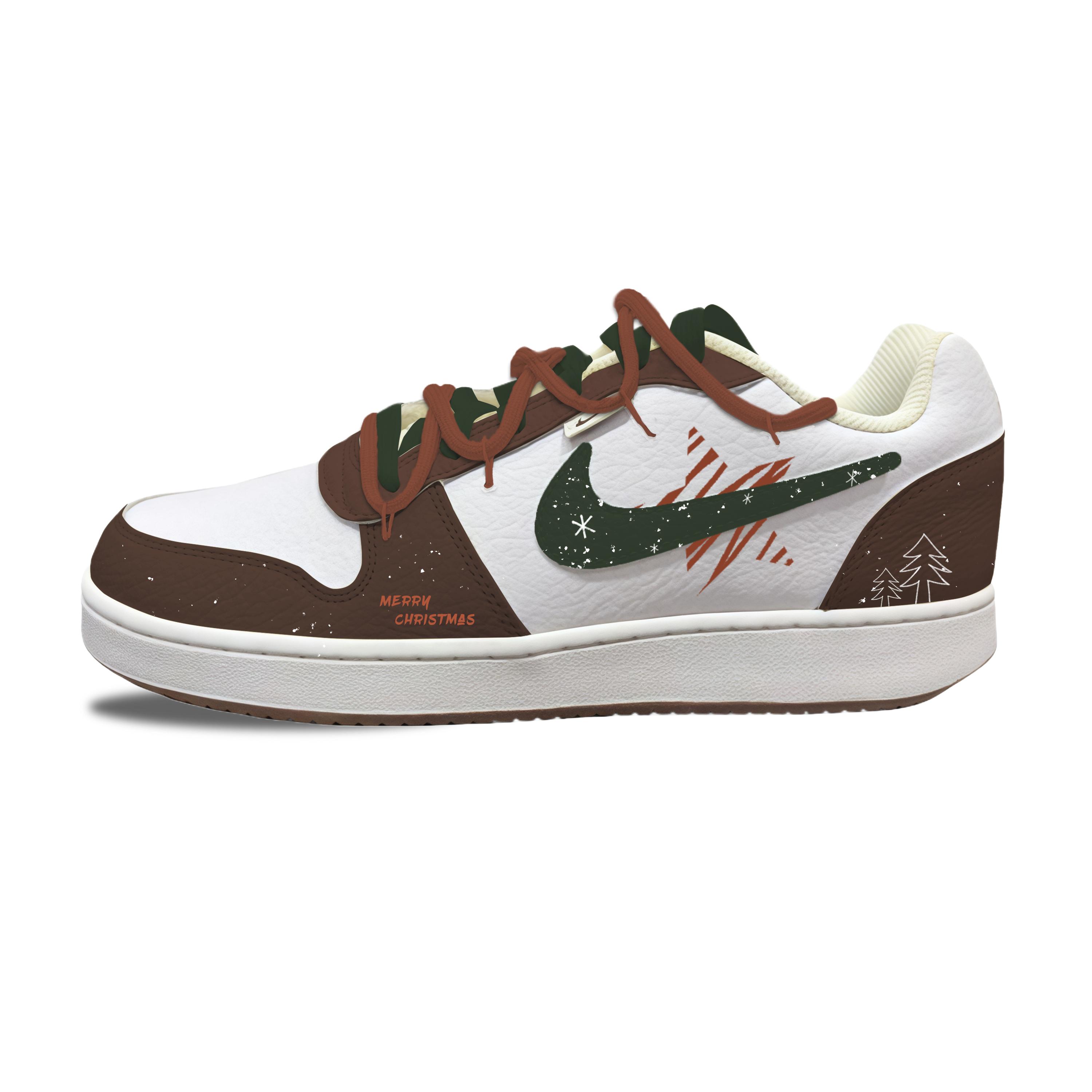 

Nike EBERNON Low top Skateboard Shoes Men s Sneakers IM3370-121 44 кофейный
