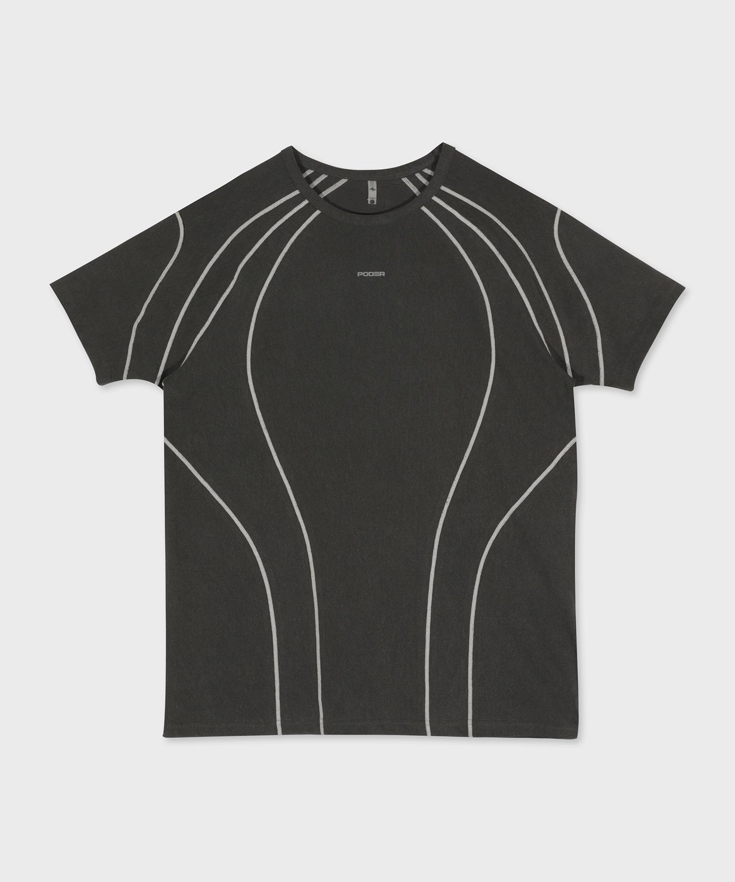 Poder Og Iden Muscle Fit T-Shirt [Charcoal] Xl