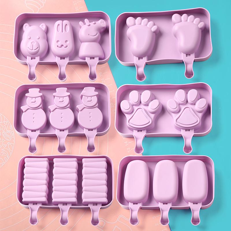 Silicone Ice Cream Mold Popsicle Reusable Bar Pop Molds For DIY Making Summer Favorites DIY Homemade Kitchen Accessories