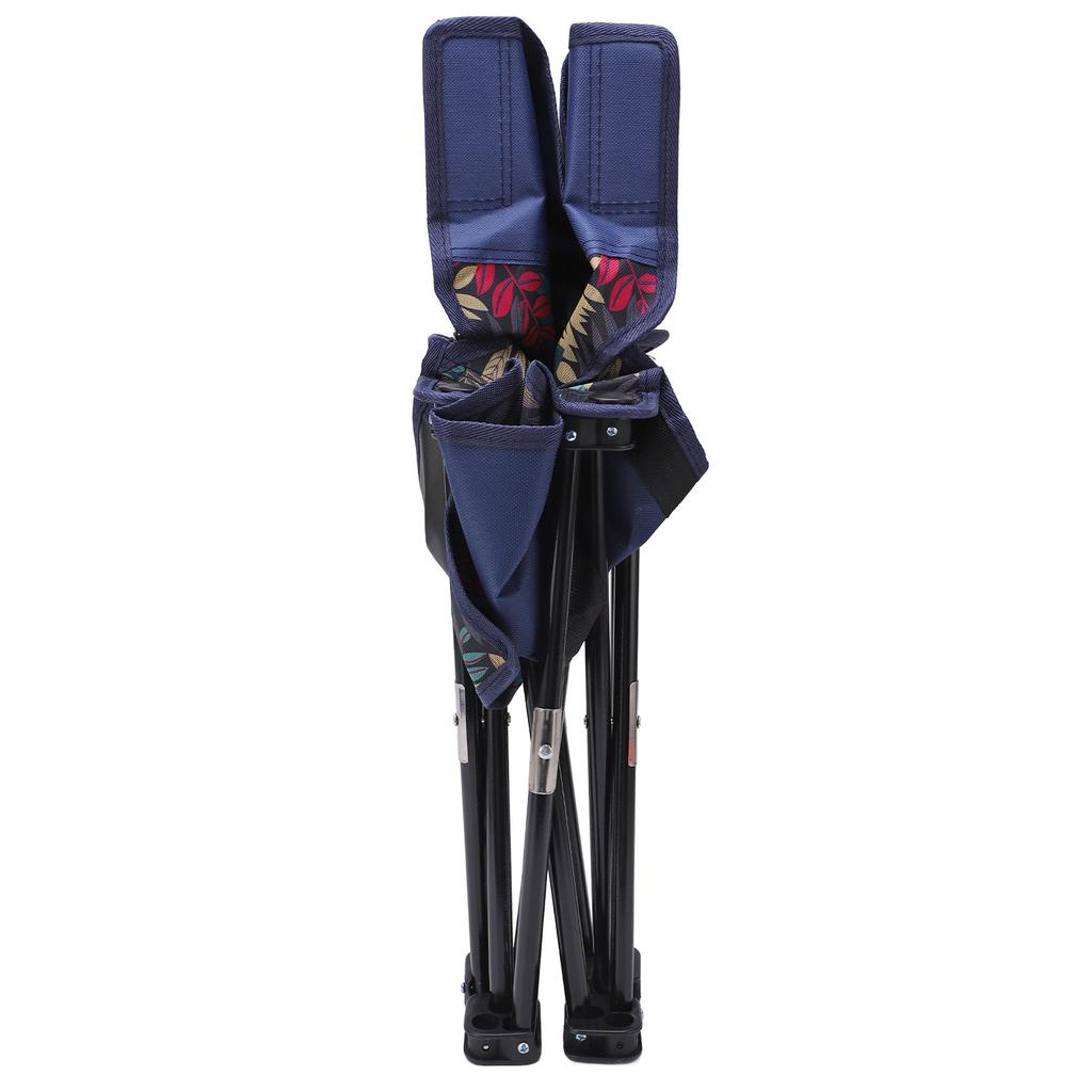 כיסא מתקפל נייד עמיד למים מונע החלקה נושא משקל רב כיסא קמפינג חיצוני לדייג חוף מייפל כחול