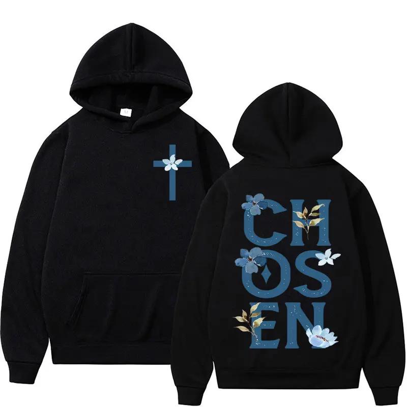 Harajuku Ästhetischer christlicher Jesus-Kirchen-Hoodie Bibelvers Gott liebt dich mit Kapuze Herren Damen Vintage Sweatshirts Streetwear Y2K