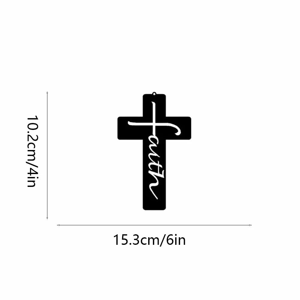 1 Stück Eisenkunst Glaubenskreuz Wandkunst Geeignete Dekoration für jeden Raum Metall Wandkunst Heimdekor Wanddekoration Kunstwand