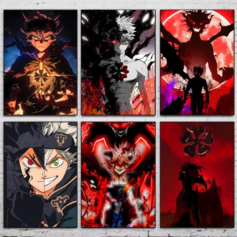 Anime Black Clover Poster HD art sticky wall waterproof home living room bedroom bar aesthetic decoration