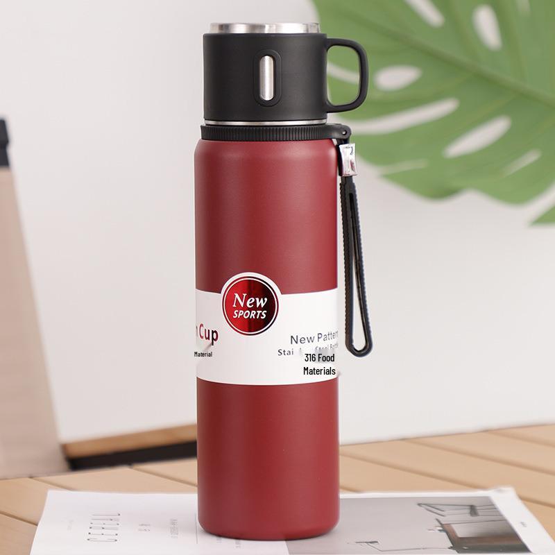 316 Stainless Steel Large-Capacity Insulated Travel Mug for Tea with Separation Feature