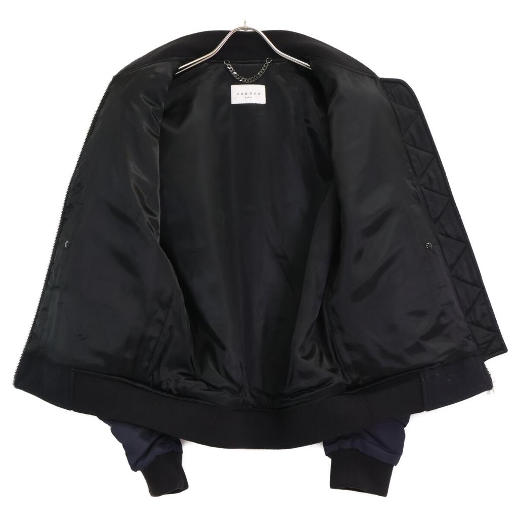 Sandro V5690W Navy Reversible Bomber Jacket Jacket M NavyUsed