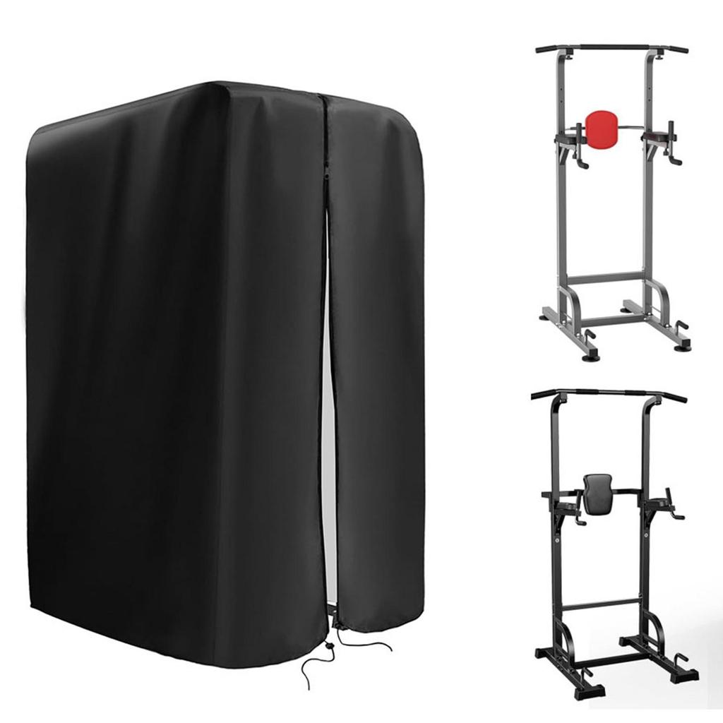 Squat Rack Cover with Drawstring Bottom 102×107×224cm Dustproof Pull up Bar Cover