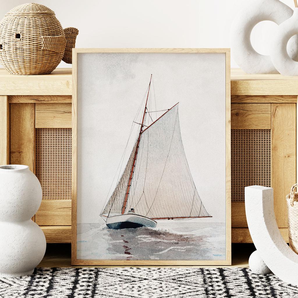 Poster Yacht Sailboat Boat