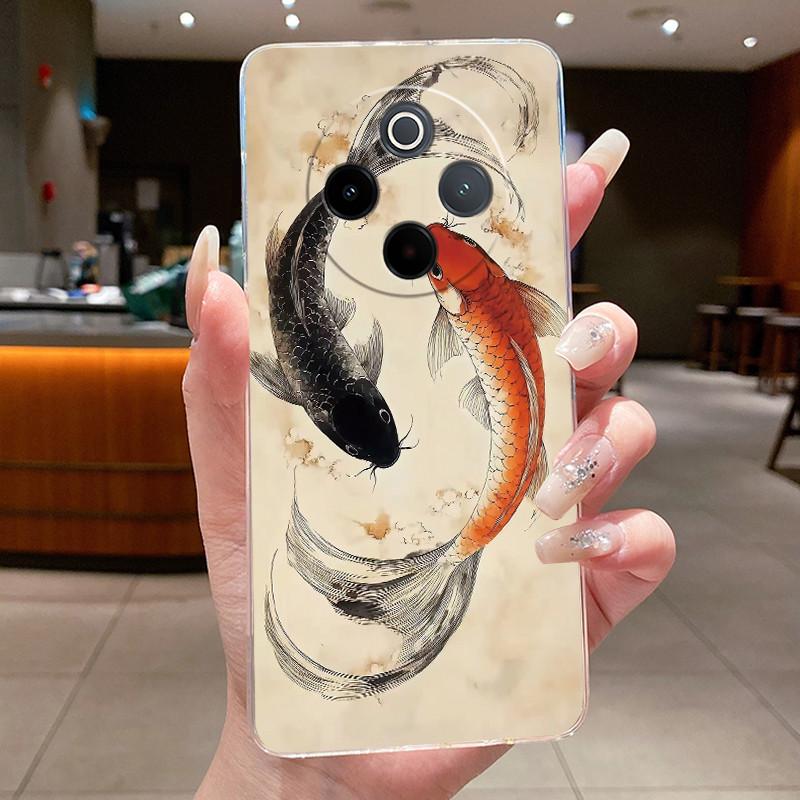 Shockproof Soft Phone Case For Vivo iQOO Z10/Y300 Pro/Y300 Pro+ Plus/T4 Unique Design Elegant Pattern TPU Transparent Casing