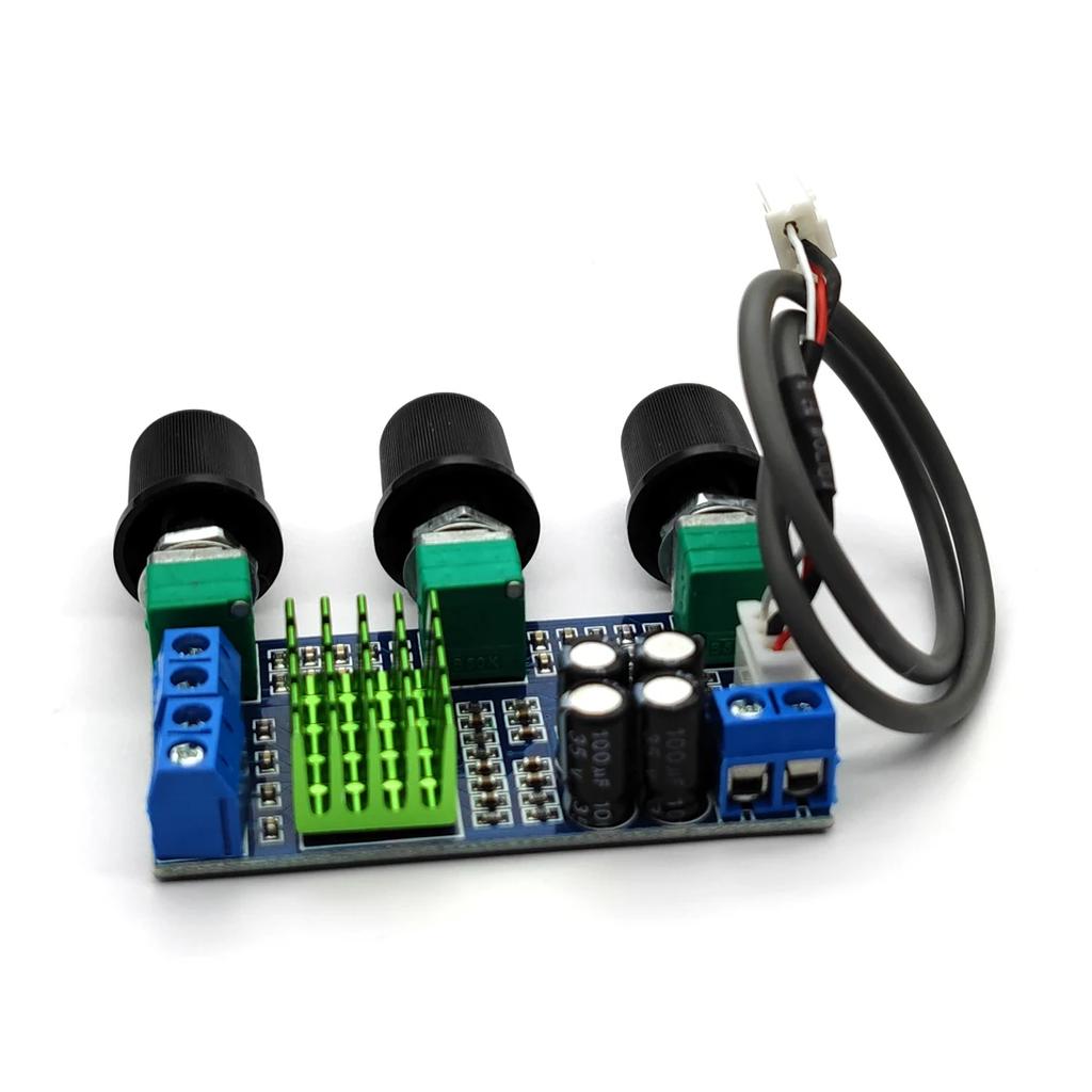 DC 12V To 24V 2X80W XH-M567 TPA3116D2 Dual Channel Digital Amplifier Board High and Low Adjust On-board Operational Amplifier