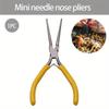 4.5-inch red needle mouth pliers, mini jewelry pliers, nail pliers, DIY handmade model pliers, tools