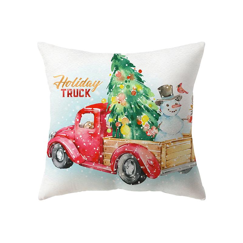 

С Рождеством милый Санта-Клаус Снеговик с принтом наволочка для дома, гостиной, украшения дивана, подушка, наволочка 40X40CM