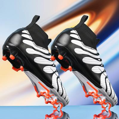 Soccer Shoes Large Size 35-45 Men's/Children's High-top Long-nailed Outdoor Anti-slip Football Boots