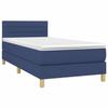 Maison Exclusive - Sommier à lattes de lit avec matelas Bleu 100x200 cm Tissu