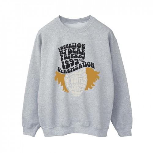 Willy Wonka & The Chocolate Factory Womens/Ladies Willy Wonka Typed Head Sweatshirt