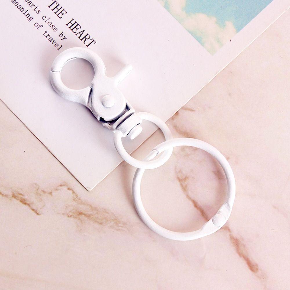 Candy Color Jewelry DIY Buckle Connector Keyring Clip Hook Spring Clasp for Keychain  Craft Lovers