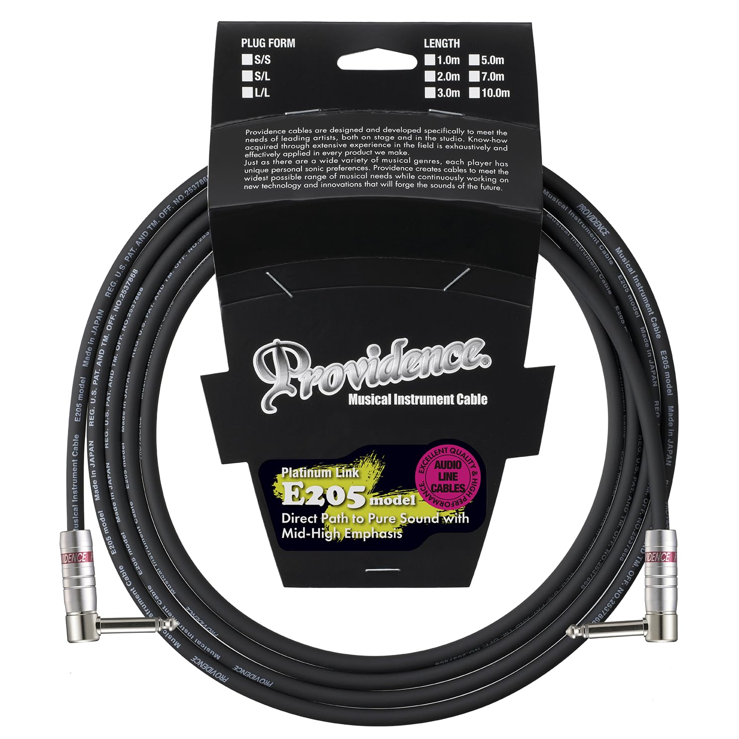 

Providence Shielded Cable E205 10m LL Plug (L TypeL Type)