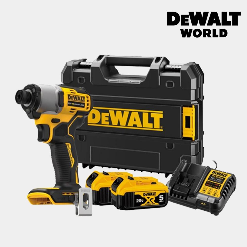 

Бесщеточная аккумуляторная ударная дрель DeWalt 20 В DCF840P2, 5 А, комплект из 2 батарей