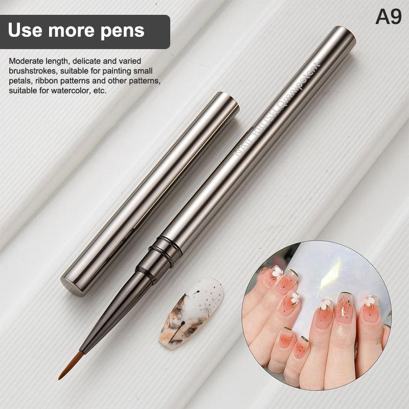 

Набор кистей для нейл-арта Профессиональные кисти для гелевого лака Тонкий лайнер Рисование цветов Маникюр Инструмент для DIY Аксессуар