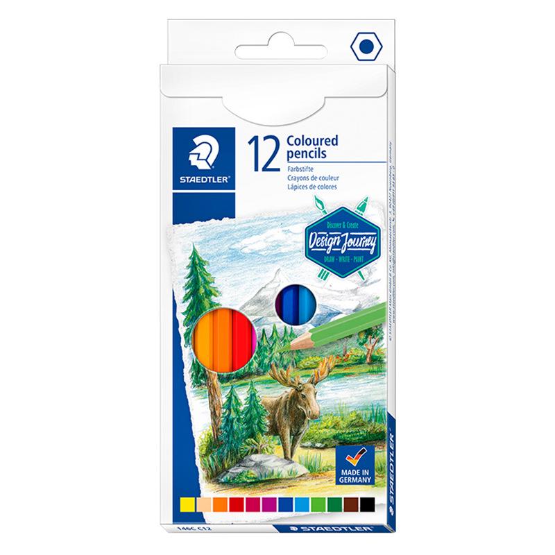 STAEDTLER 146 Art Hand-painted Children s 12 Oil-based Colored Pencils HB
