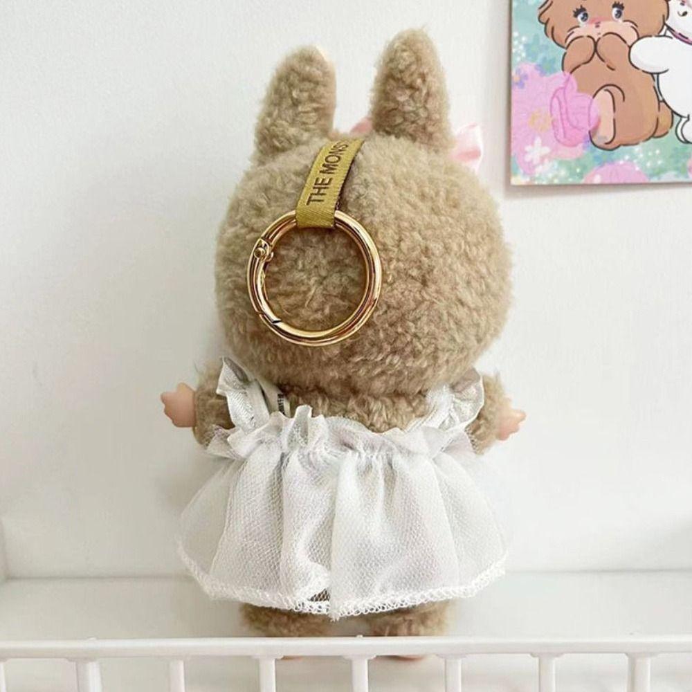 Håndlaget dukkeskjørt Labubu Time To Chill Fylte miniklær Labubu-klær For 17 cm Labubu-dukke