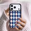 Argyle Pattern Phone Case For Apple iPhone 17 Air 16E 15 14 Plus 13 12 11 Pro Max Mini Funda Cover
