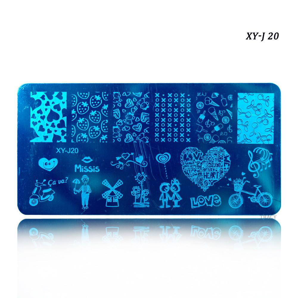 Nail Art Stamping Plates Stencils Lace Flowers Beauty Stamp Polish Printing Nail Art Templates